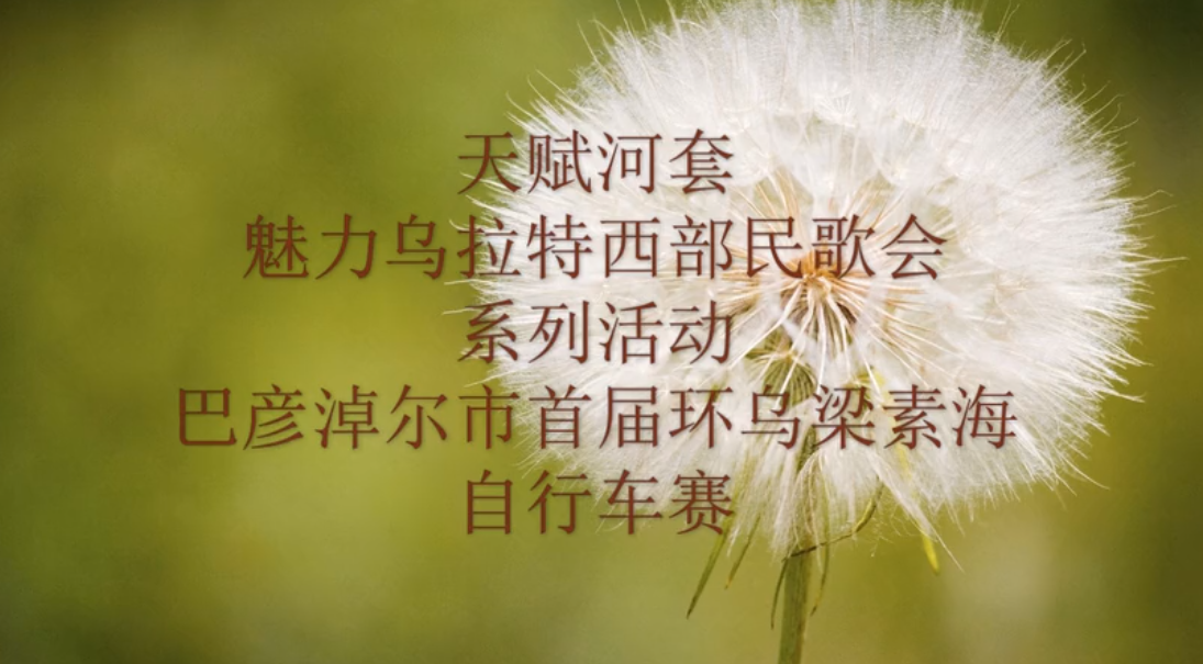 2019年全市环乌梁素海自行车赛22日开赛